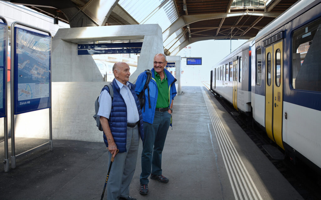 03 Vor der Abfahrt, Sepp und Edi