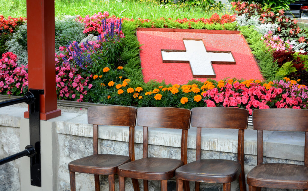 10 Blumenschmuck bei der Talstation