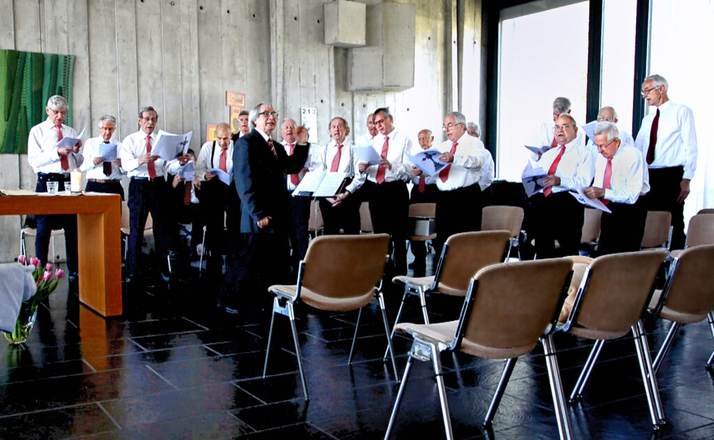 Kolpingchor aktiv beim Gesang